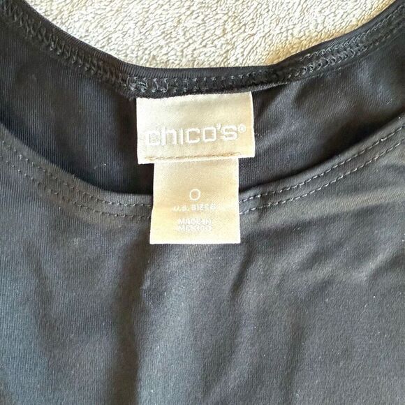 NWOT Chico’s Women’s Microfiber Black Tank Top - Picture 6 of 8